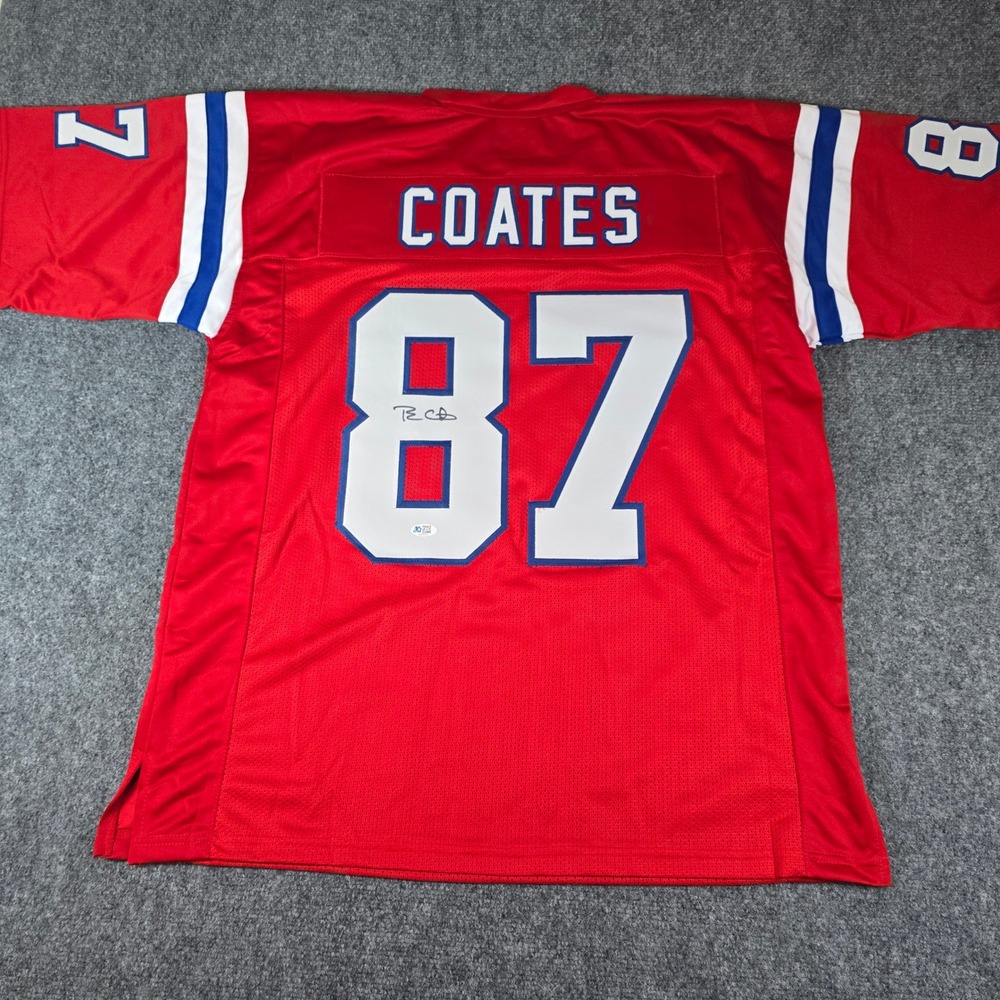 Ben Coates #87 Signed Jersey New England Patriots‎ Football NFL
